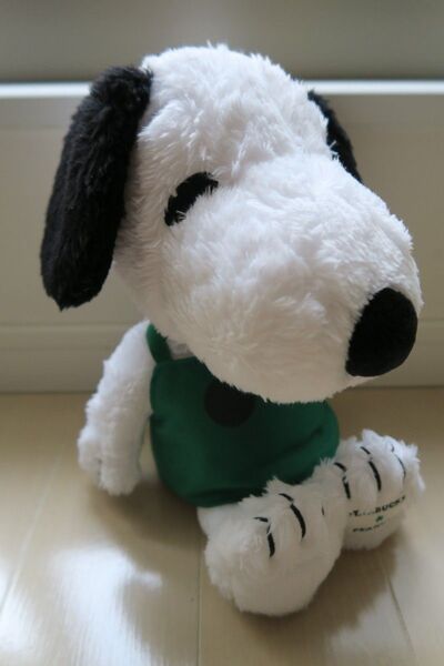 【新品】スタバ×スヌーピー ぬいぐるみ大★スターバックス グリーンエプロンSNOOPY★2022年 PEANUTS コラボ第1弾