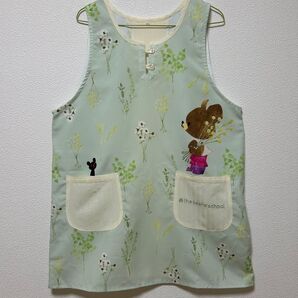 美品 くまのがっこう 学研 ボタニカルブーケ ミント×ナチュラル M-L 保育士