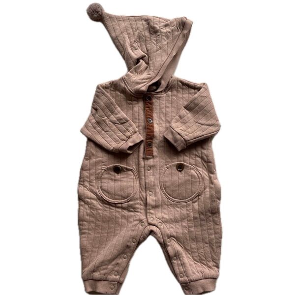 カバーオール 子供服 ベビー服 ベージュ 長袖 男の子 女の子 ロンパース アウター キッズ コート