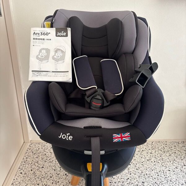 Joie チャイルドシート アーク360°(ブラック&ネイビー) ISOFIX 新生児