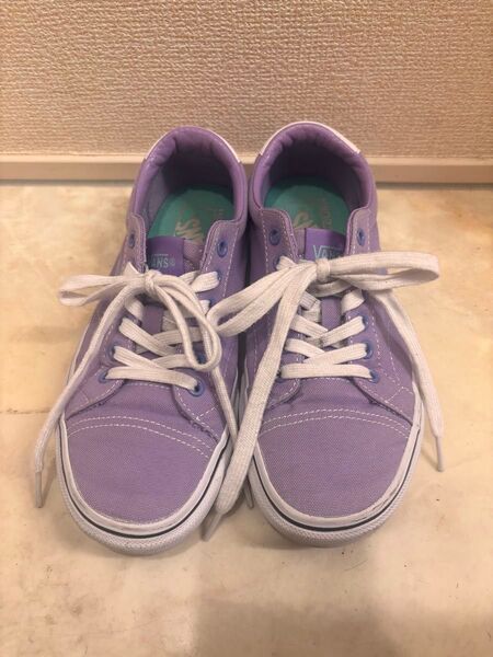 バンズ VANS スニーカー 23 黒 パープル ヴァンズ