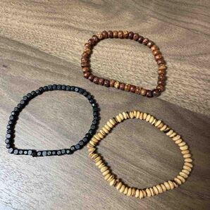 H&M ウッドビーズ ブレスレット used 5個セット