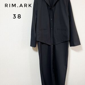 RIM.ARK リムアーク テールコート デザイン ドレス 38 ブラック ワンピース