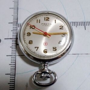 不動美品 FRECO 手巻き懐中時計 17Jewels SWISS MADE