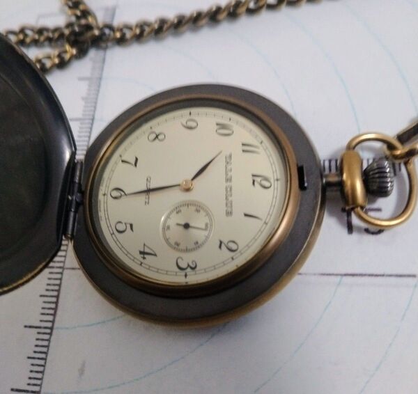 ジャンク品 Yale Club 懐中時計 J73 ゴールド 箱付き