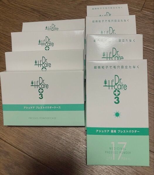 【新品・未使用】Dr.+Care アシュケア 薬用プレストパウダー ナチュラルオークル×4個【値引不可】