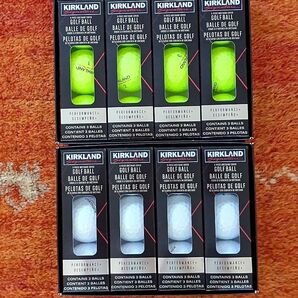 New〈イエロー 白〉最新〈〉バージョン2.0 KIRKLAND カークランド 3ピース ゴルフボール 各12個 未使用品 新品