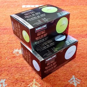 New〈イエロー 白〉最新〈〉 KIRKLAND カークランド 3ピース ゴルフボール 各24個 4ダース
