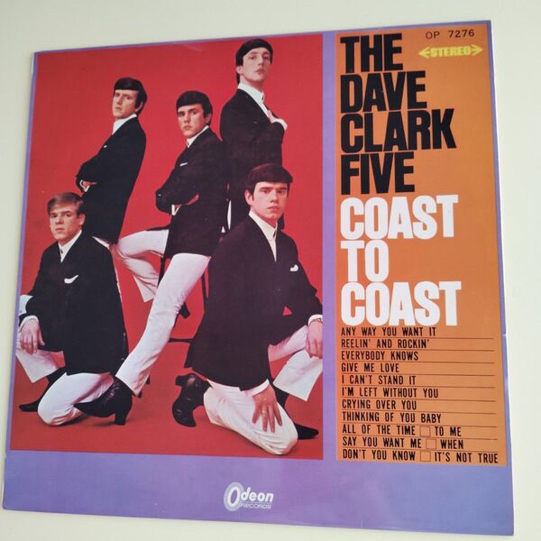 【赤盤】THE DAVE CLARK FIVE レコード COAST TO COAST