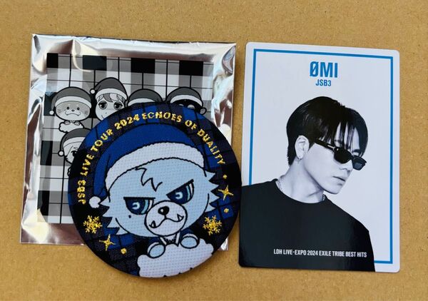 三代目 J Soul Brothers 登坂広臣 OMI 刺繍缶バッジ EXPOフォトカード