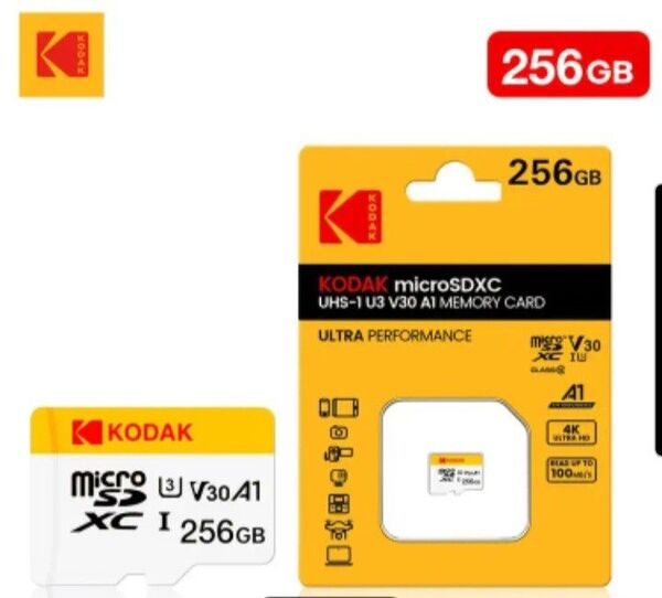大容量 KODAK microSDXC 256GB マイクロSDカード