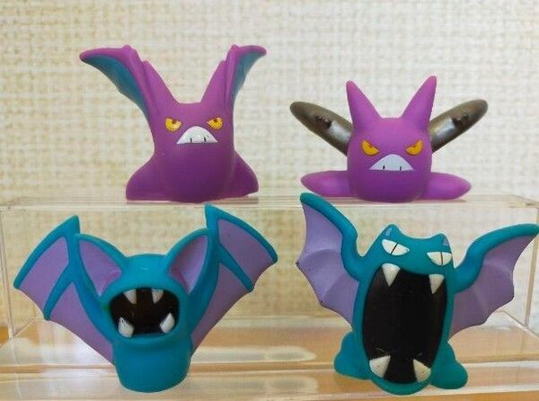 ポケモンキッズ 指人形 ズバット ゴルバット クロバット 4体セット