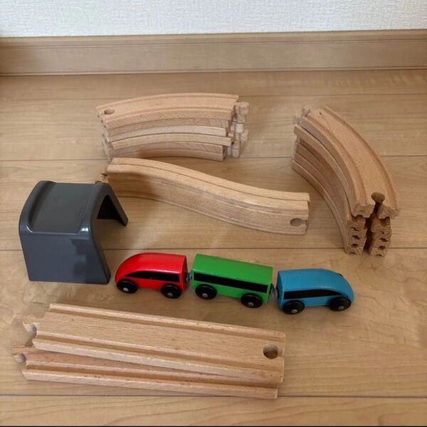 IKEA LILLABO リラブー 列車基本セット 20ピース イケア 木製 おもちゃ 木製レール
