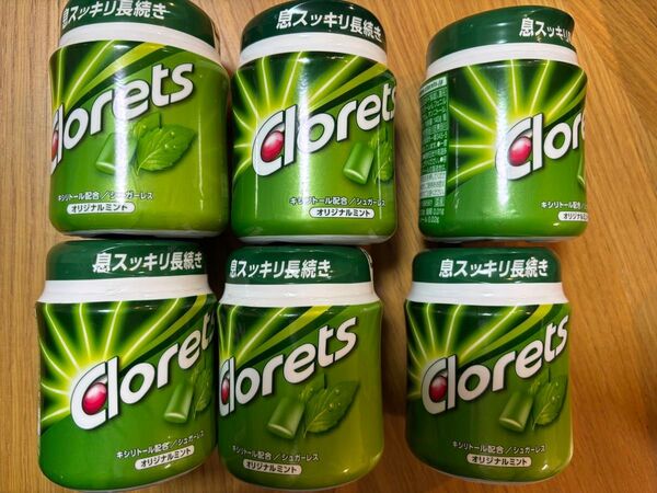 Clorets クロレッツ ボトル オリジナルミント 6個セット