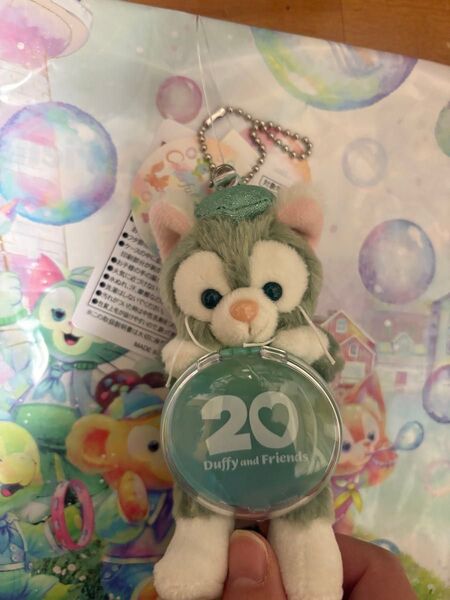ディズニーシー ダッフィー 20周年 カラフルハピネス ぬいぐるみ ぬいば ぬいチャ ぬいぐるみチャーム ジェラトーニ