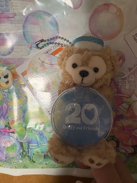 ディズニーシー ダッフィー 20周年 カラフルハピネス ぬいぐるみ ぬいば ぬいチャ ぬいぐるみチャーム