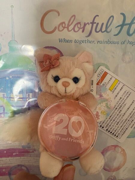 ディズニーシー ダッフィー 20周年 カラフルハピネス ぬいぐるみ ぬいば ぬいチャ ぬいぐるみチャーム リーナベル