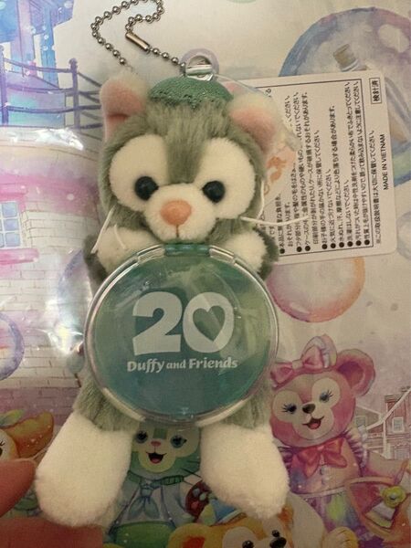 ディズニーシー ダッフィー 20周年 カラフルハピネス ぬいぐるみ ぬいば ぬいチャ ぬいぐるみチャーム ジェラトーニ