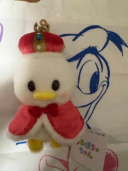 ディズニーストア ドナルド ぬいぐるみ うるぽちゃちゃん バースデー 王冠 王様 ドナ誕