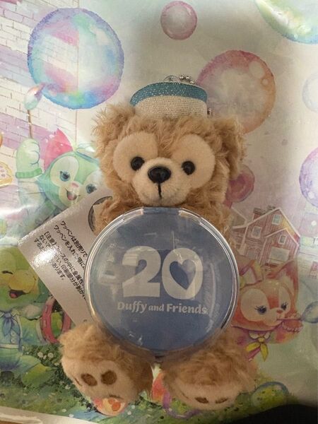 ディズニーシー ダッフィー 20周年 カラフルハピネス ぬいぐるみ ぬいば ぬいチャ ぬいぐるみチャーム
