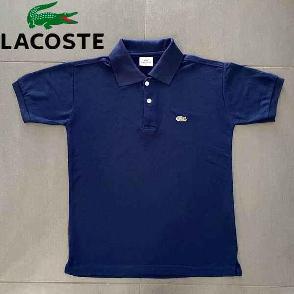 LACOSTE ラコステ クラシック刺繍ロゴ ポロシャツ ネイビー size 3