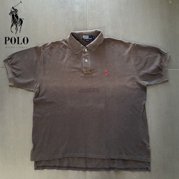 Polo Ralph Lauren ポロ ラルフローレン レッドポニー刺繍クラシックポロシャツ グレー size L