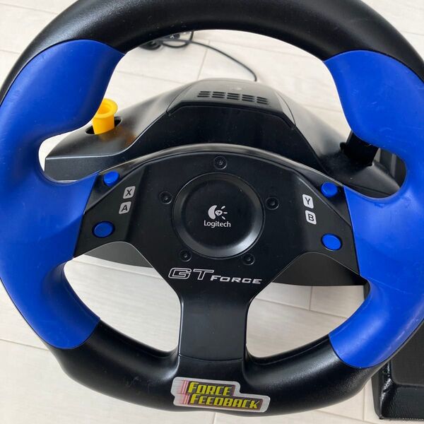 【送料込】GT FORCE FEEDBACK lngitech コントローラー ロジクール GT ハンドル プレステ