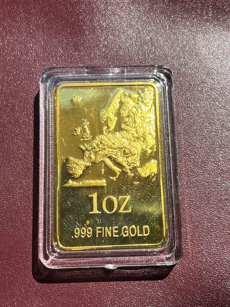 ヨーロッパ地図記念金貨金インゴッドゴールドバーGOLD 大型金貨古美術旧貨幣記念章メダルレトロコイン硬貨コレクション通貨収蔵品