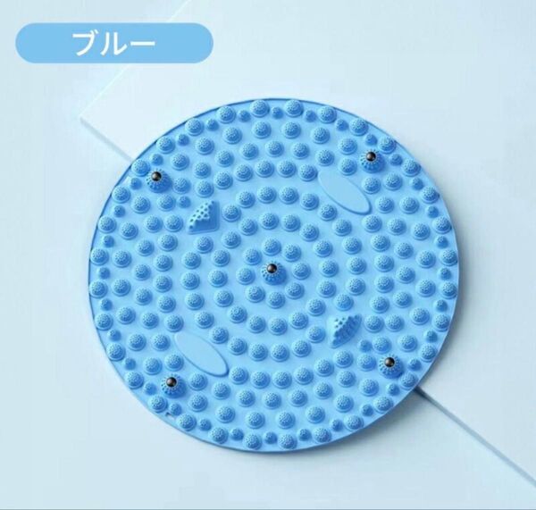 【大人気】足つぼマット マッサージマット 足つぼケア ダイエット ブルー 青