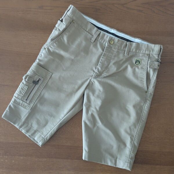 【 美品 】EDWIN GOLF エドウィンゴルフ メンズ ショートパンツ ベージュ サイズL