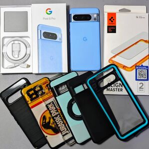 【ジャンク】Pixel 8 Pro 256GB+ケース6個+フィルム4枚セット