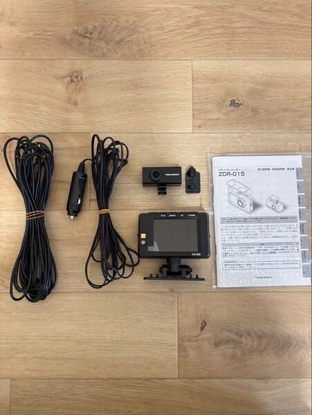 【美品】コムテック ZDR-015 前後2カメラ ドラレコ 16GBSD付き 前後カメラ