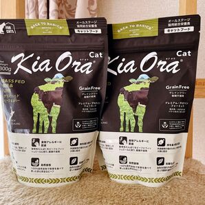 Kia Ora キアオラ キャットフード ビーフ&レバー 300g 2袋 グレインフリー 相互栄養食 ドライフード オールステージ