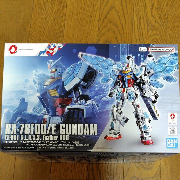 EXPO2025 1/144 RX-78F00/E ガンダム (EX-001 グラスフェザー装備) プラモデル