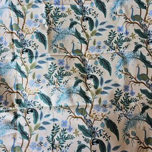 USAコットン RIFLE PAPER 2m 孔雀 Vintage Garden
