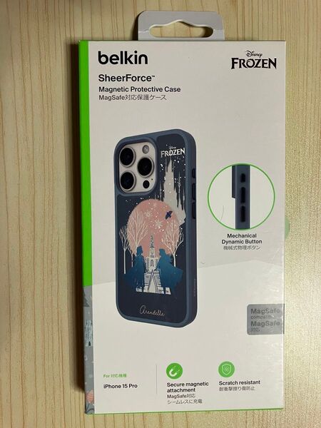 ベルキン belkin iPhone15 Pro用 MagSafe対応ケース アナと雪の女王 アナ雪 ディズニー