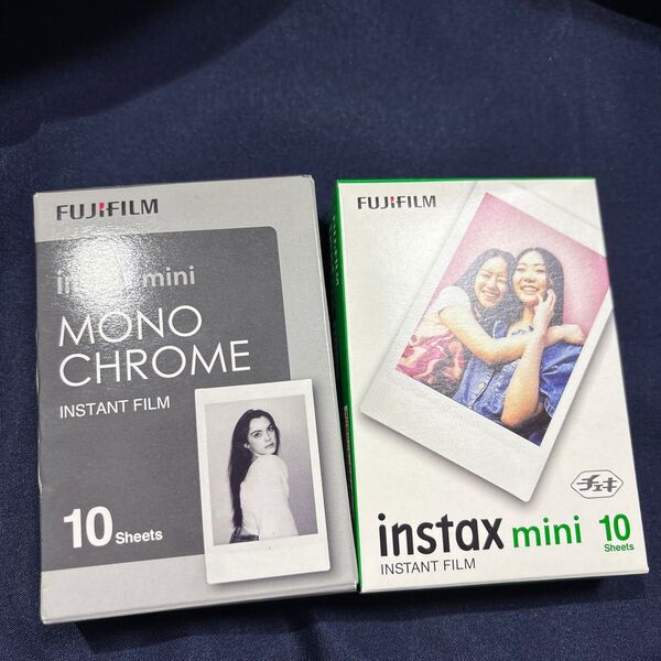 チェキフィルム INSTAX MINI 富士フイルム ノーマル モノクローム