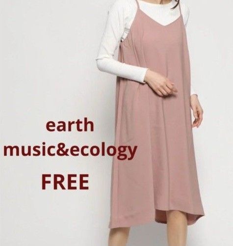 アースミュージックアンドエコロジー earth music&ecology イレギュラーヘムワンピース F ピンク マタニティ