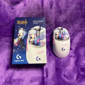 原神 神里綾華 ロジクール G309LS ゲーミングマウス、同人イラストマウスパッド、カスタム仕様ゲーミングキーボードのフルセット