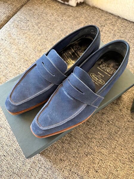 Crockett & Jones スエード ローファー 24.5センチ