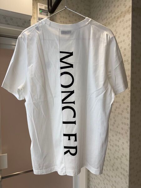 MONCLER ホワイト Tシャツ バックプリント モンクレール