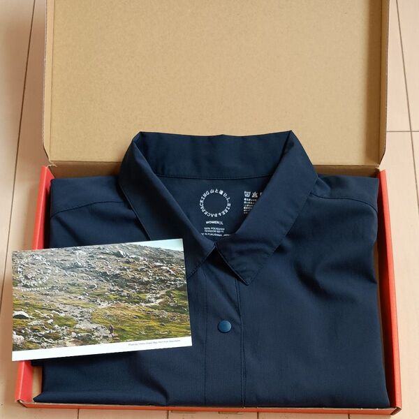山と道 UL Short Sleeve Shirt WOMEN (size L) ULショートスリーブシャツ