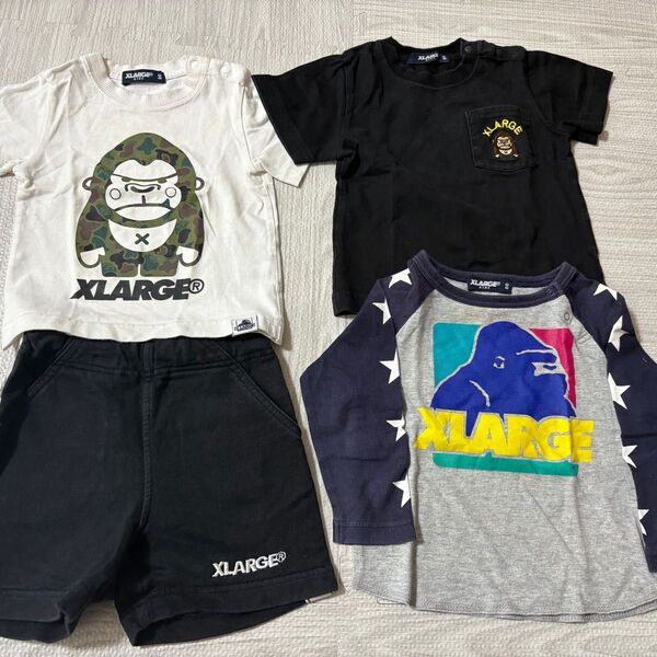 XLARGE KIDS Tシャツ ハーフパンツ 4点セット