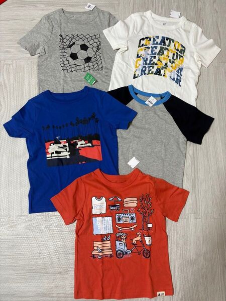 【新品、未使用】GAP キッズTシャツ 5枚セット