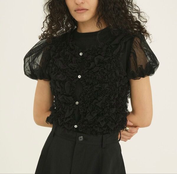 CLANE TULLE VEST LAYERED TOPS