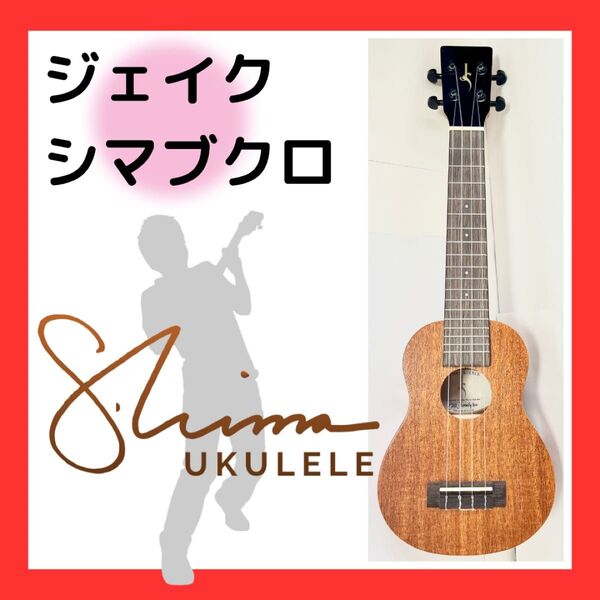 【美品】SHIMA ウクレレ ソプラノ◆ケース付◆ジェイク監修◆初心者にオススメ