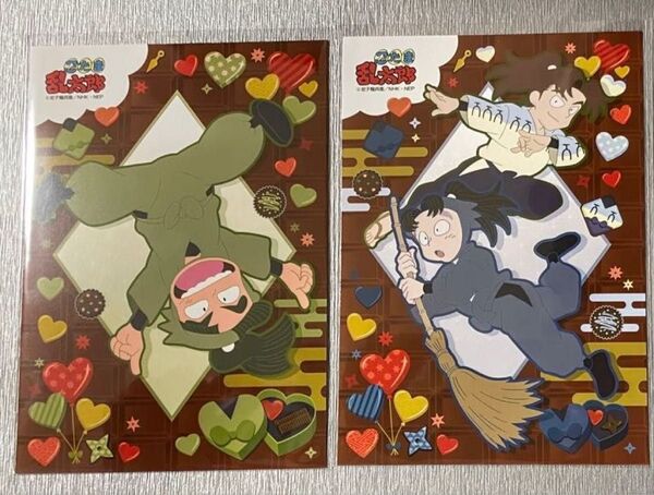 忍たま乱太郎 ファミマプリント ランダムブロマイド ばれんたいん セット 山田利吉 小松田秀作 神崎左門