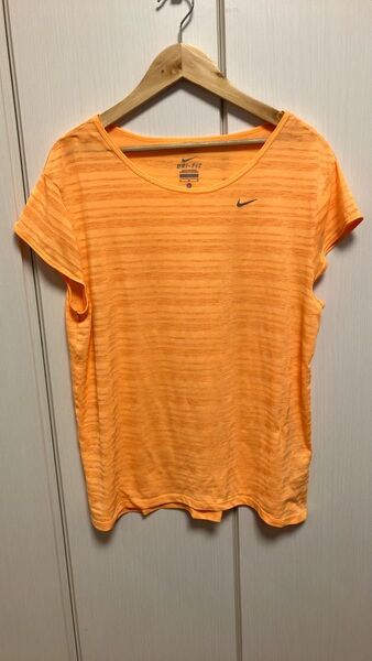 NIKE DRI-FIT Tシャツ オレンジ Mサイズ