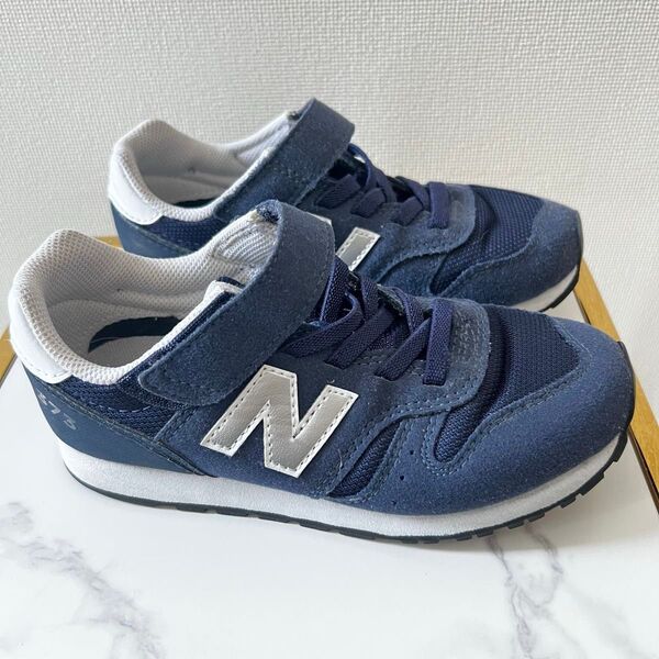 New Balance 373 キッズスニーカー ネイビー 19cm
