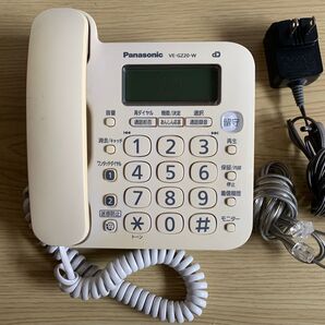 Panasonic 電話機 VE-GZ20-W ホワイト